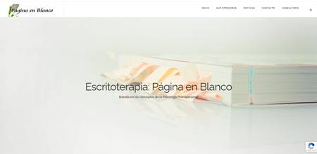 Página en Blanco, Escritoterapia